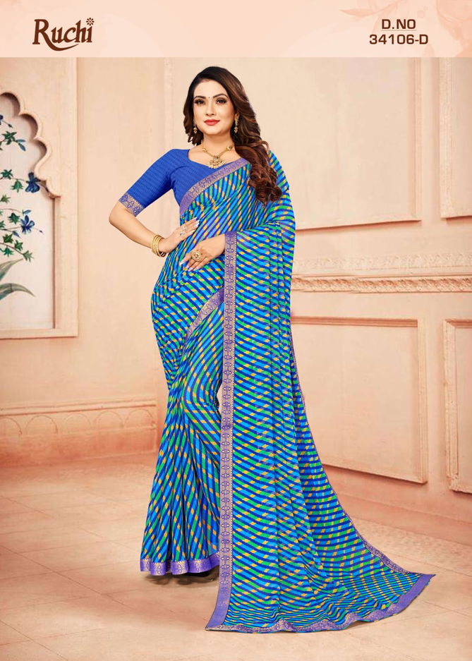 Simayaa Lehriya 106 Chiffon Printed Sarees Wholesale Price In Surat